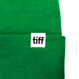 Kelly Green TIFF toque close up