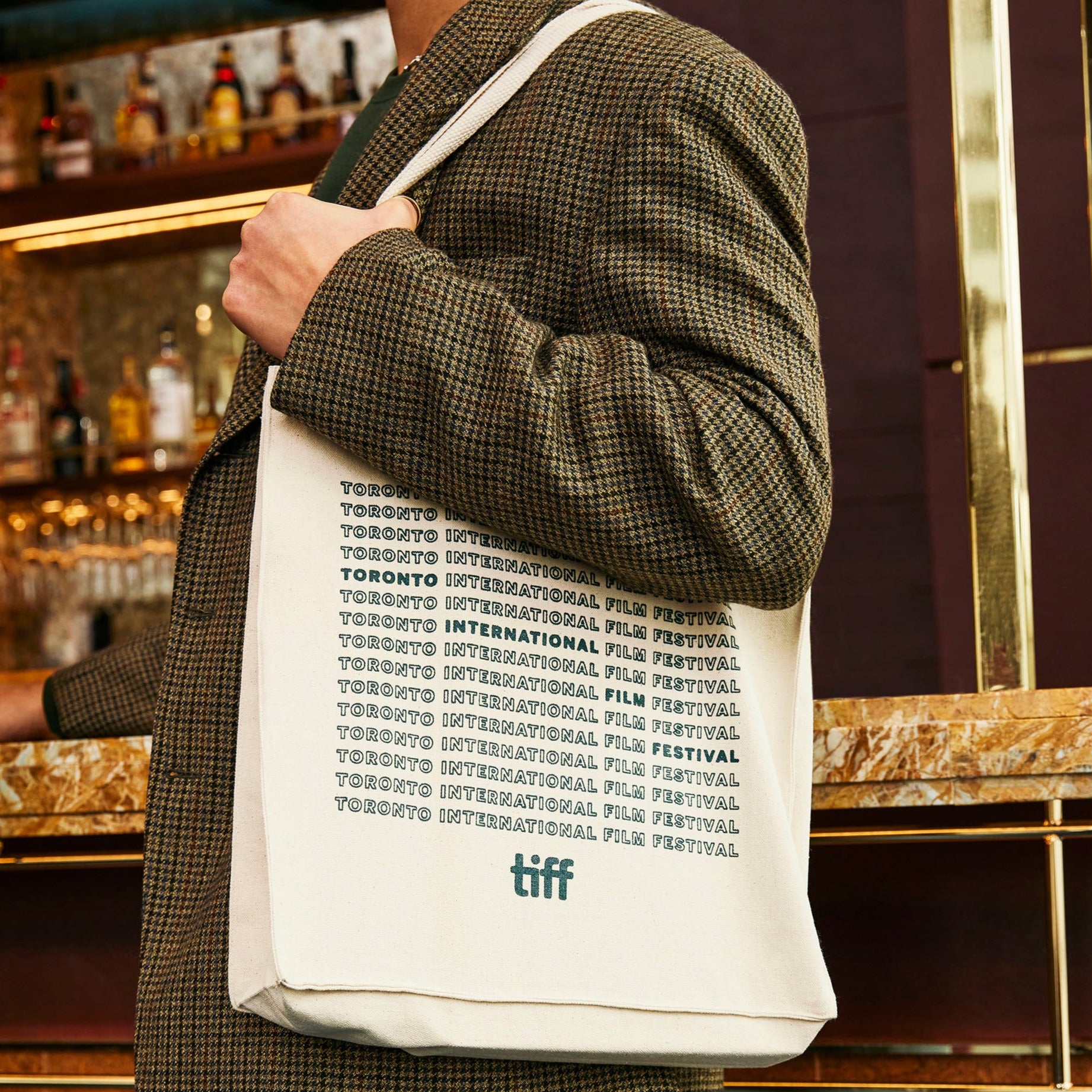 TIFF repeater tote bag