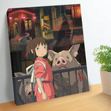 Spirited Away The Other Side of the Tunnel Ensky Artboard Jigsaw (Canvas Style)