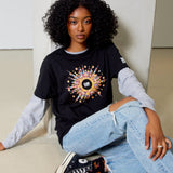Woman wearing TIFF 2023 Festival t-shirt