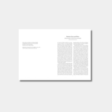 White paper with printed text on a white background