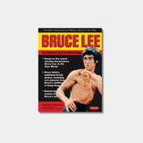 A book cover titled "Bruce Lee: The Celebrated Life of the Golden Dragon," featuring a central image of a shirtless Bruce Lee in a martial arts pose against a red and black background with promotional text and the Tuttle publishing logo.
