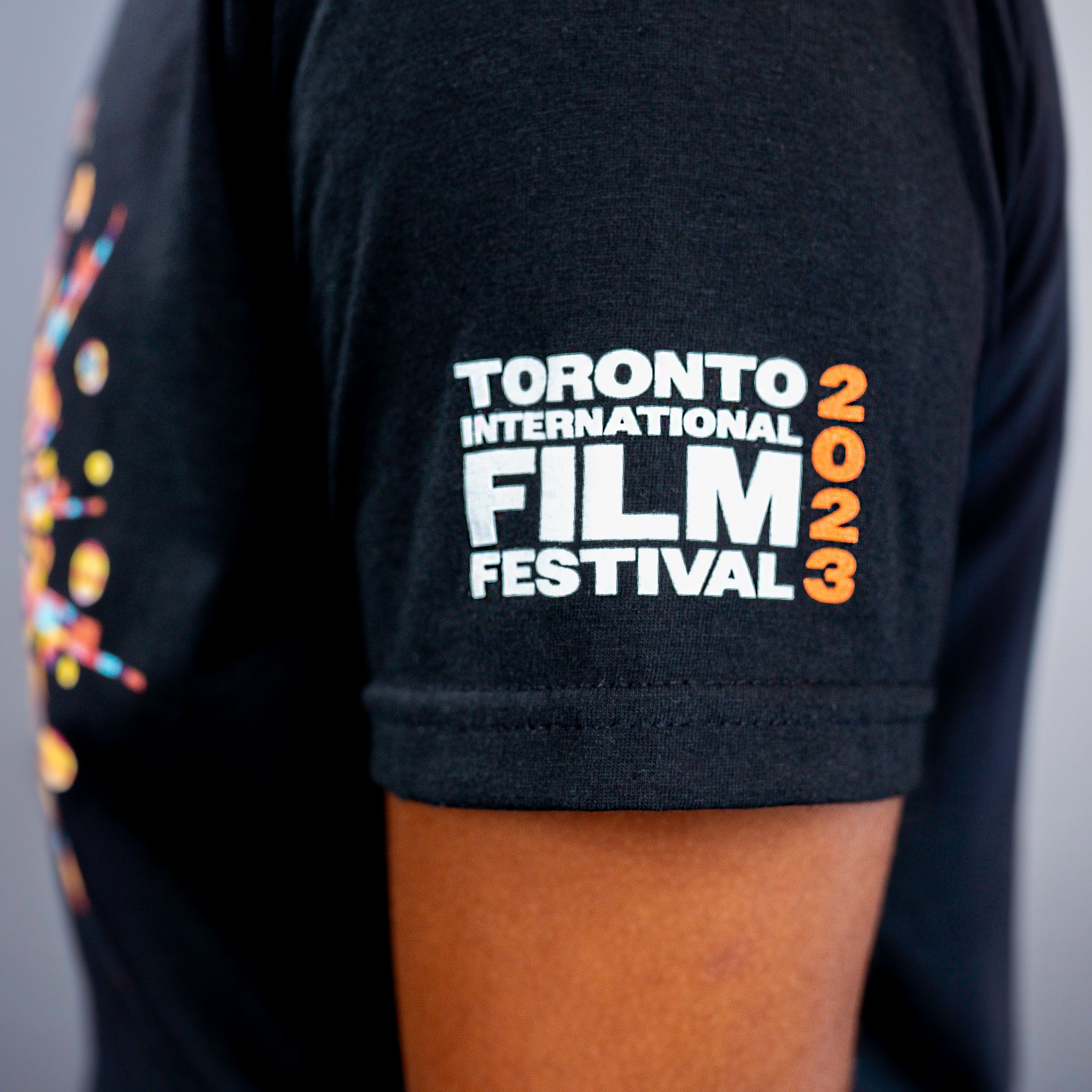 TIFF 2023 Festival logo on t-shirt sleeve