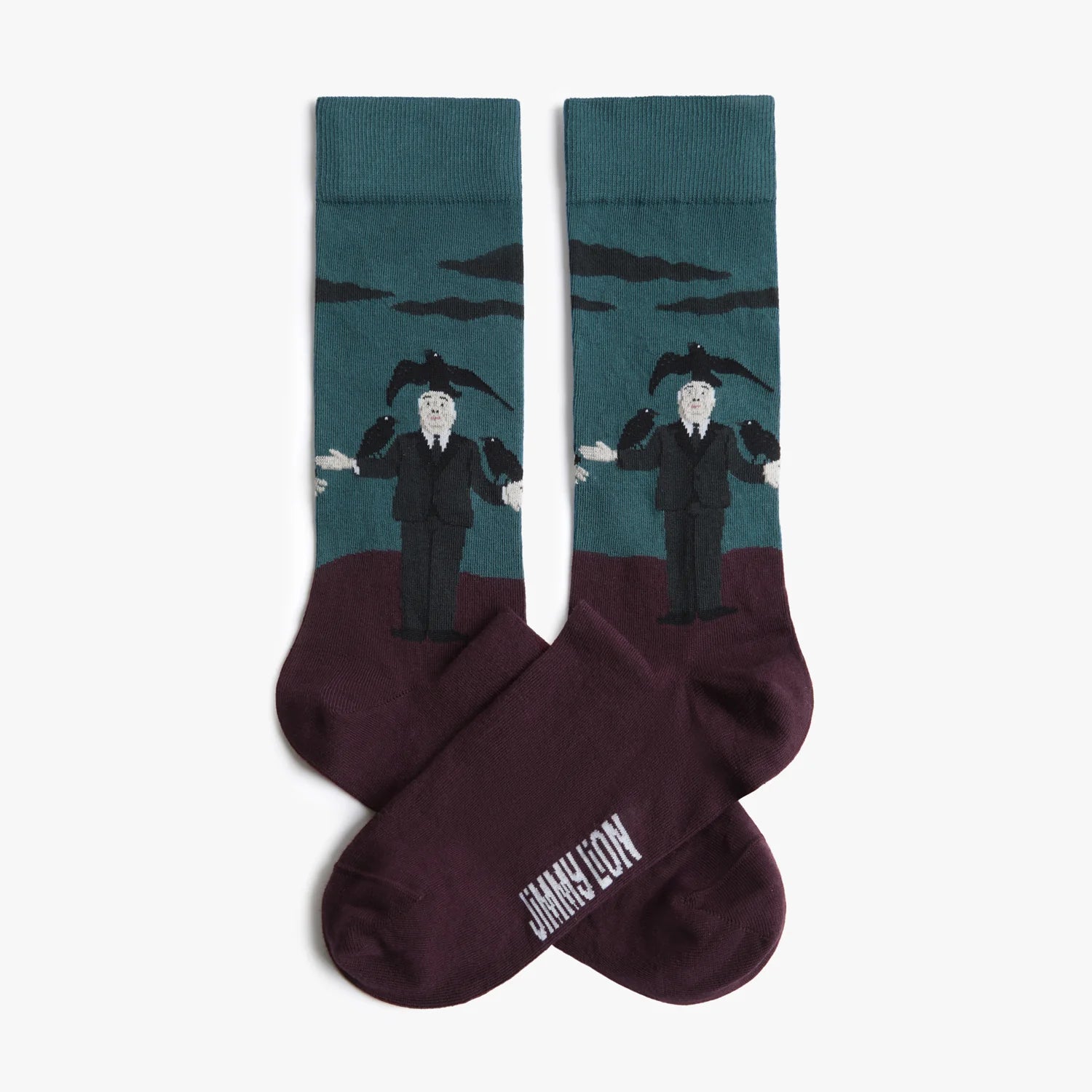 Jimmy Lion Casual Hitchcock Crows Unisex Socks