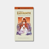 The book cover for "Labyrinth: The Making of Jim Henson's Iconic Film" by Paula M. Block and Terry J. Erdmann features the movie's classic poster art showing Jareth the Goblin King and Sarah.