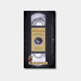 The "Labyrinth: The Making of Jim Henson's Iconic Film" book is designed to look like a classic black VHS tape, complete with a center label featuring the movie's title and authors.