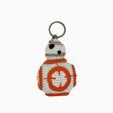 Orange Robot Keychain Ornament