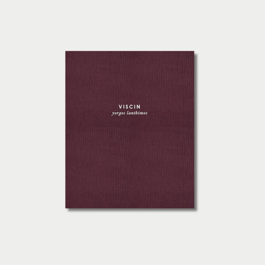 Minimal burgundy textured book cover with white title text at centre.