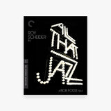 DVD cover of 'All That Jazz' with neon-style text on a black background