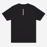 Black t-shirt with 'CRITERION' logo on the back against a white background