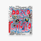 DVD cover of 'Dazed and Confused' with colourful text and portraits on a white background