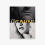 DVD cover of 'Lost Highway' from The Criterion Collection with a close-up of a man and woman's faces.