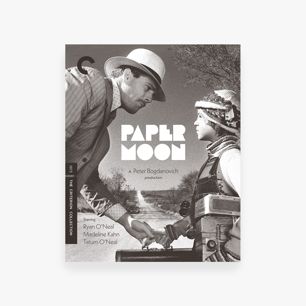 Movie cover for 'Paper Moon' featuring two characters with a vintage feel.