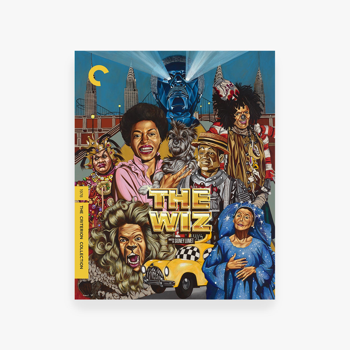 Cover of 'The Wiz' movie collection featuring colorful characters and a yellow taxi.