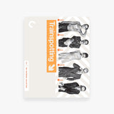 Trainspotting movie cover with character illustrations on a white background