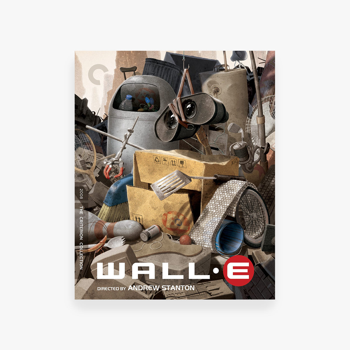 Movie cover for 'WALL-E' featuring a robot amidst trash with the title and director's name displayed.