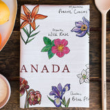 Gotamago Canada Floral Emblems Tea Towel