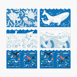 Ocean Coloring Book + Stickers