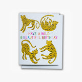 Wild Cheetah Birthday Card