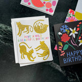 Wild Cheetah Birthday Card