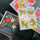 Wild Cheetah Birthday Card