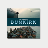 Book cover titled "The Making of Dunkirk" by James Mottram, featuring an aerial view of a plane over the sea on the top half and a large crowd of soldiers in helmets packed on a boat on the bottom half.