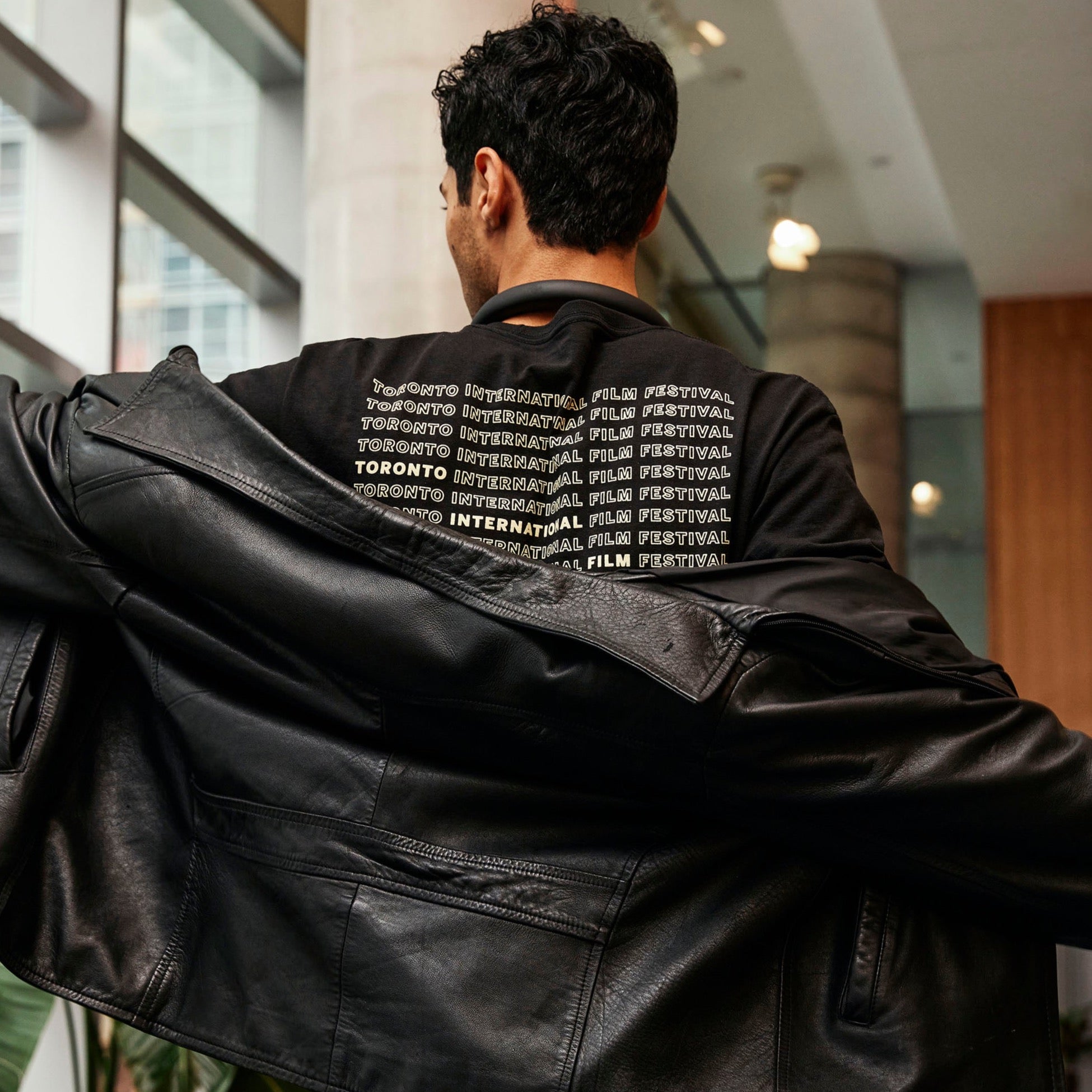 TIFF repeater tee in black