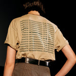TIFF repeater tee in beige