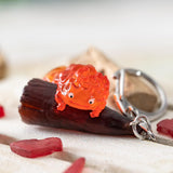 Howl's Moving Castle Hanging Calcifer Keychain