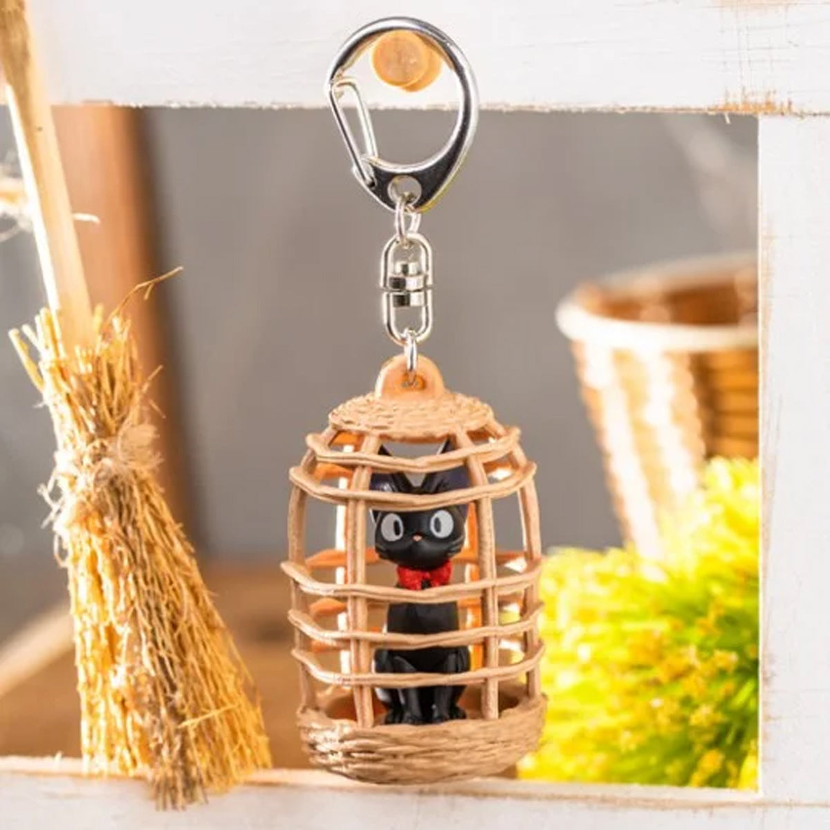 Kiki's Delivery Service Jiji In Cage Keychain – TIFF Shop