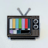 Retro TV Enamel Pin